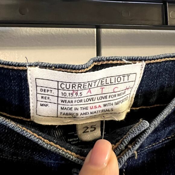 Current Elliott Hatch maternity jeans size 25 blue - Picture 2 of 4